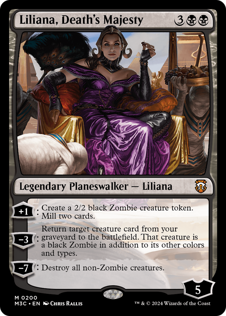 Liliana, Death's Majesty (Ripple Foil) [Modern Horizons 3 Commander] | Dragon's Lair Comics and Fantasy Houston TX