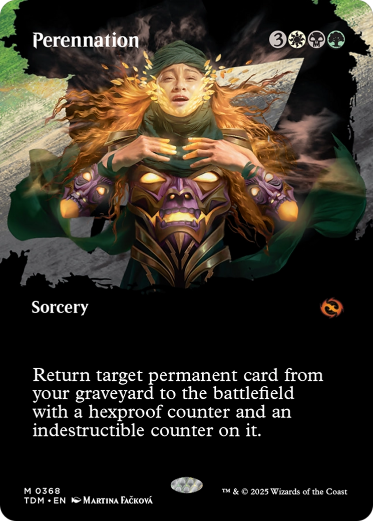 Perennation (Borderless) [Tarkir: Dragonstorm] | Dragon's Lair Comics and Fantasy Houston TX