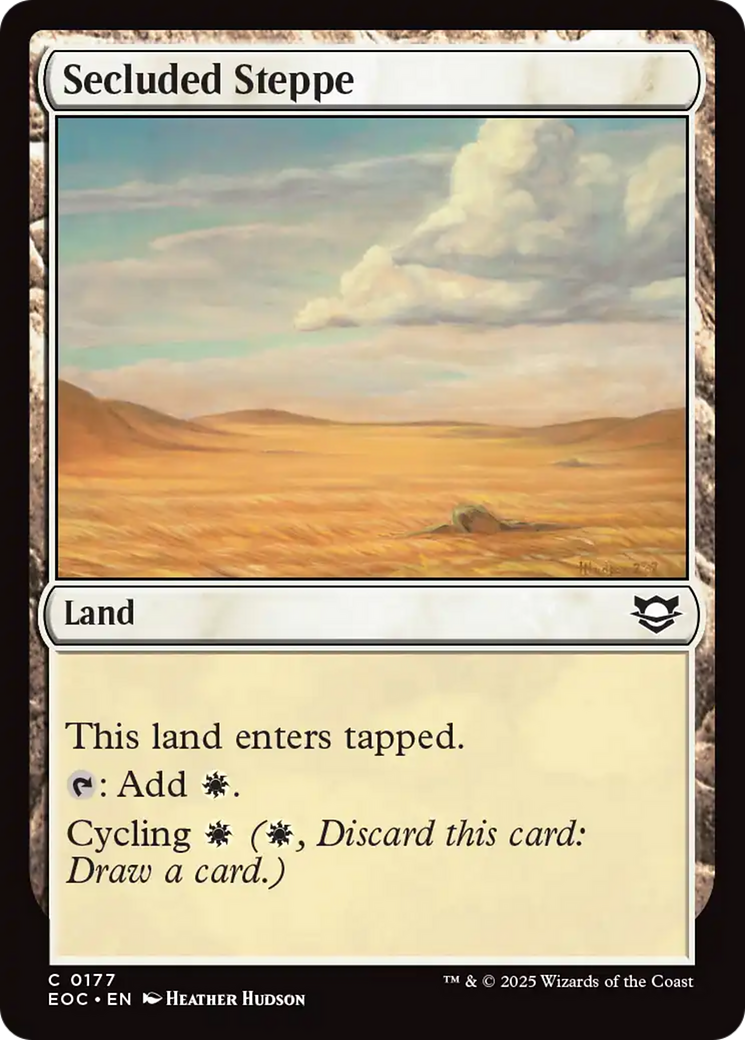 Secluded Steppe [Edge of Eternities Commander] | Dragon's Lair Comics and Fantasy Houston TX
