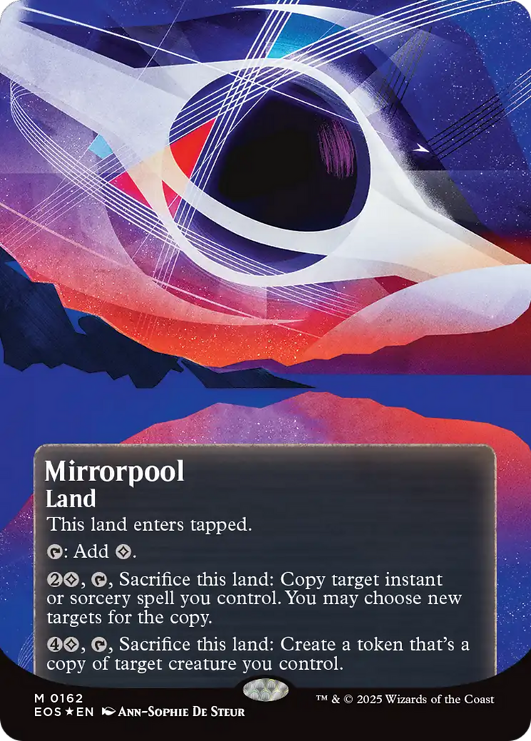 Mirrorpool (0162) (Borderless) (Galaxy Foil) [Edge of Eternities: Stellar Sights] | Dragon's Lair Comics and Fantasy Houston TX