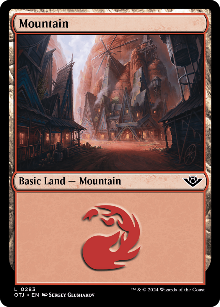 Mountain (0283) [Outlaws of Thunder Junction] | Dragon's Lair Comics and Fantasy Houston TX