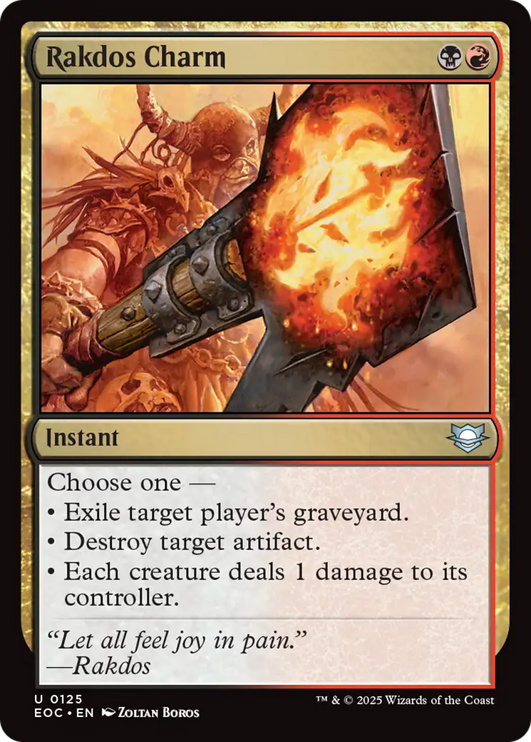 Rakdos Charm [Edge of Eternities Commander] | Dragon's Lair Comics and Fantasy Houston TX