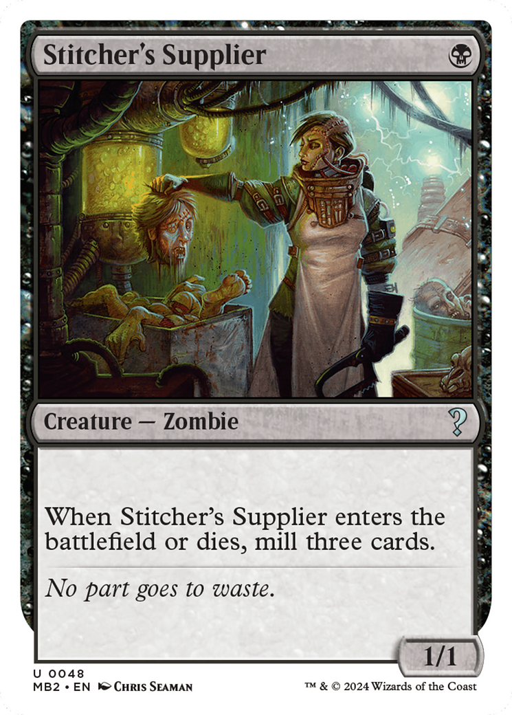 Stitcher's Supplier (White Border) [Mystery Booster 2] | Dragon's Lair Comics and Fantasy Houston TX