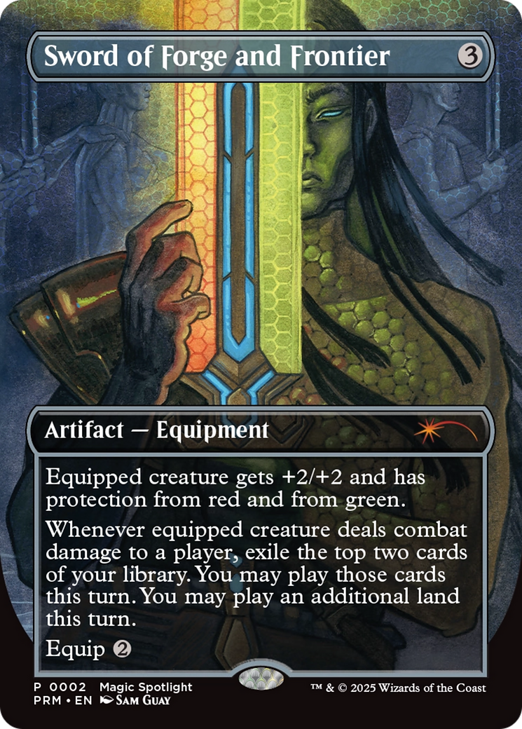Sword of Forge and Frontier (Borderless) [Wizards Play Network 2025] | Dragon's Lair Comics and Fantasy Houston TX