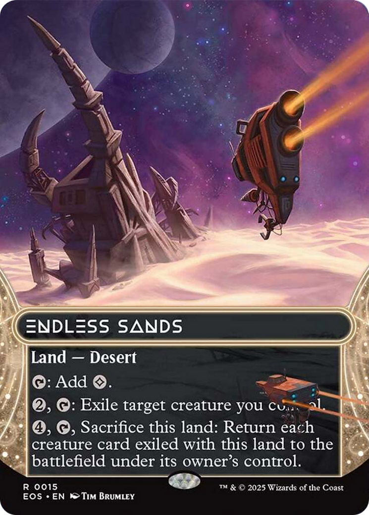 Endless Sands (0008) (Borderless) [Edge of Eternities: Stellar Sights] | Dragon's Lair Comics and Fantasy Houston TX
