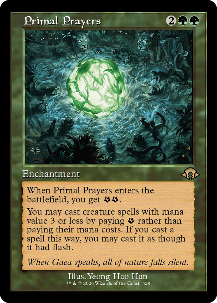 Primal Prayers (Retro) [Modern Horizons 3] | Dragon's Lair Comics and Fantasy Houston TX