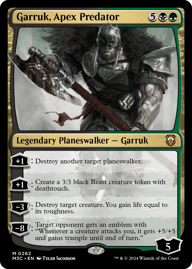 Garruk, Apex Predator (Ripple Foil) [Modern Horizons 3 Commander] | Dragon's Lair Comics and Fantasy Houston TX