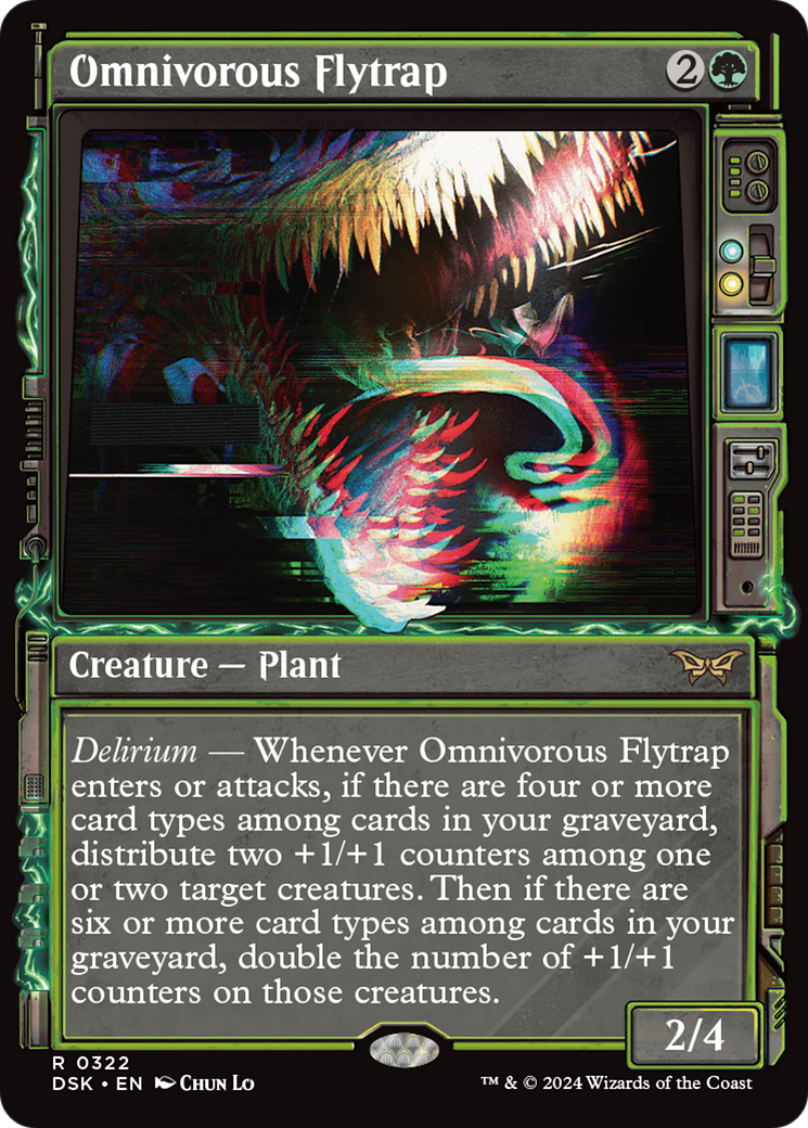 Omnivorous Flytrap (Showcase) [Duskmourn: House of Horror] | Dragon's Lair Comics and Fantasy Houston TX