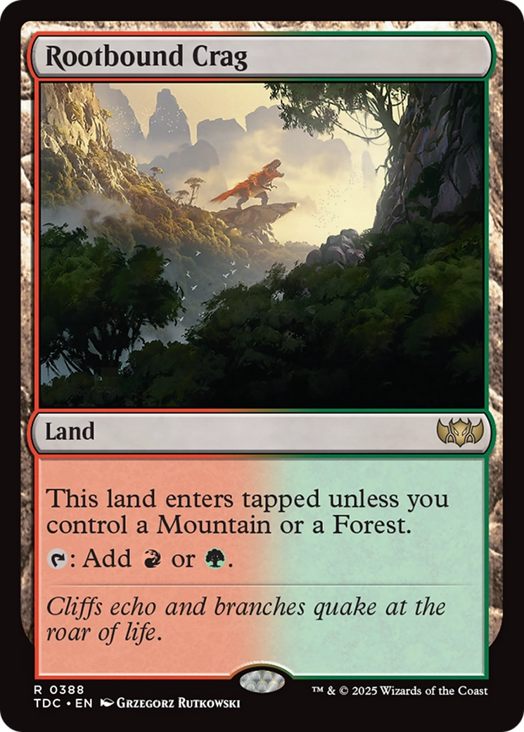 Rootbound Crag [Tarkir: Dragonstorm Commander] | Dragon's Lair Comics and Fantasy Houston TX