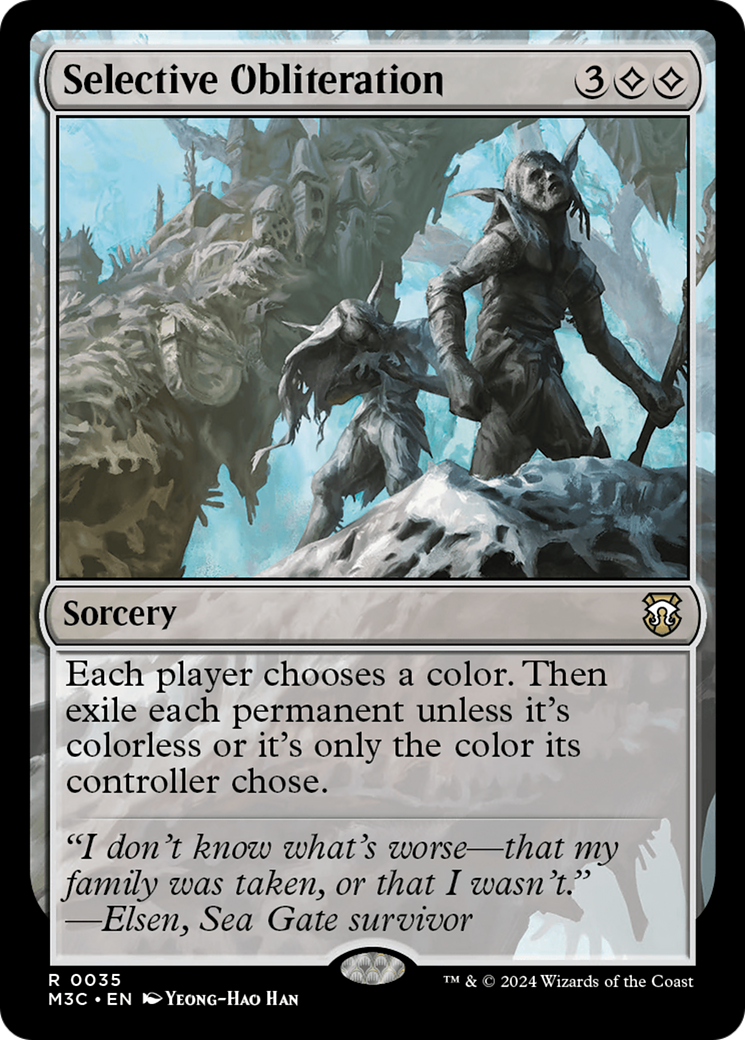 Selective Obliteration (Ripple Foil) [Modern Horizons 3 Commander] | Dragon's Lair Comics and Fantasy Houston TX