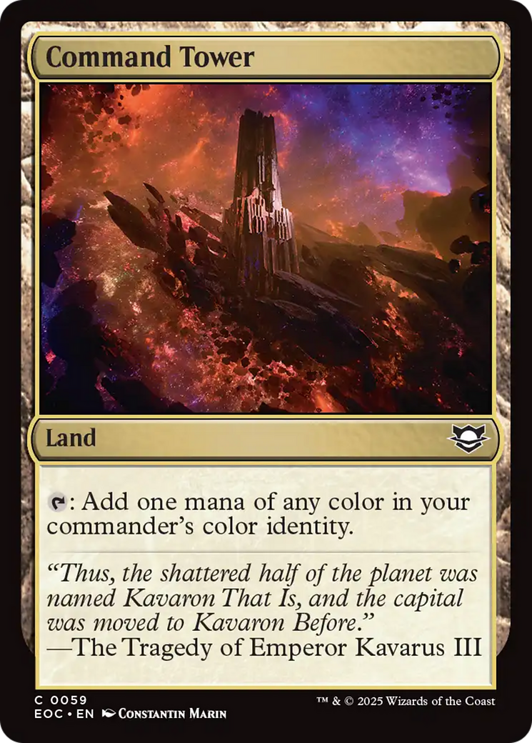 Command Tower [Edge of Eternities Commander] | Dragon's Lair Comics and Fantasy Houston TX