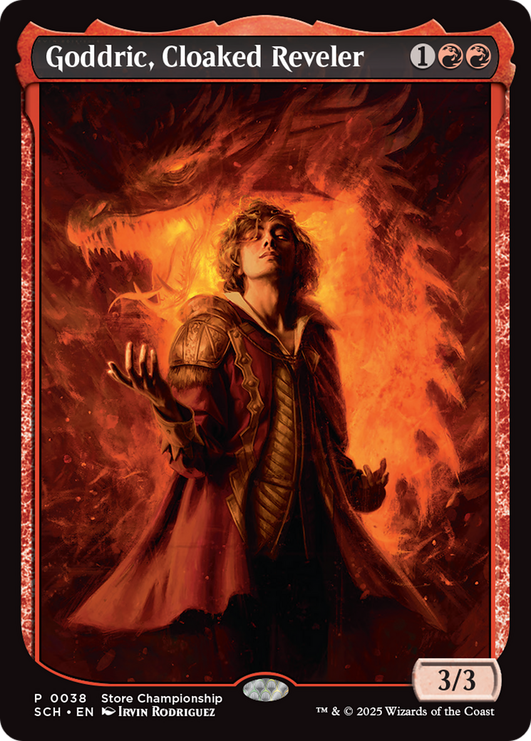 Goddric, Cloaked Reveler [Store Championships 2025] | Dragon's Lair Comics and Fantasy Houston TX