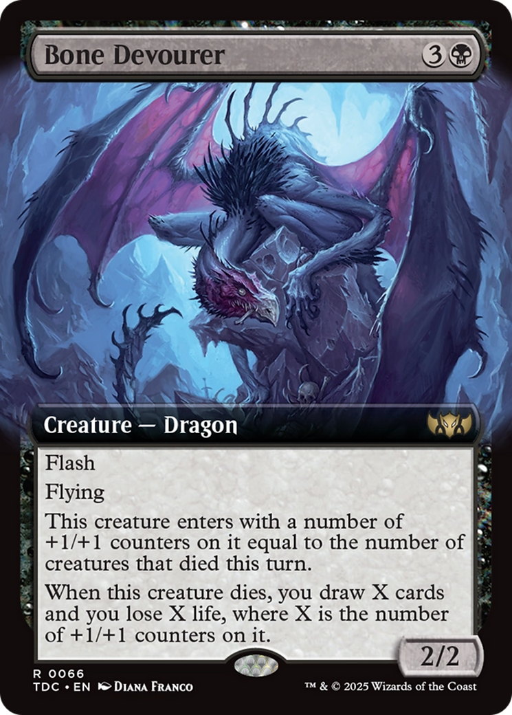 Bone Devourer (Extended Art) [Tarkir: Dragonstorm Commander] | Dragon's Lair Comics and Fantasy Houston TX
