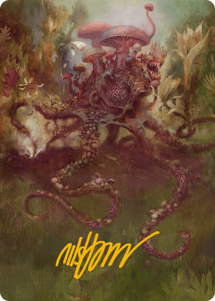 Sowing Mycospawn Art Card (Gold-Stamped Signature) [Modern Horizons 3 Art Series] | Dragon's Lair Comics and Fantasy Houston TX