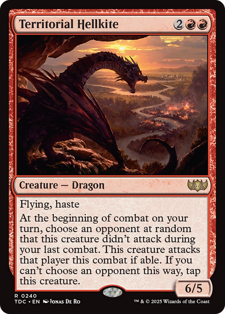 Territorial Hellkite [Tarkir: Dragonstorm Commander] | Dragon's Lair Comics and Fantasy Houston TX