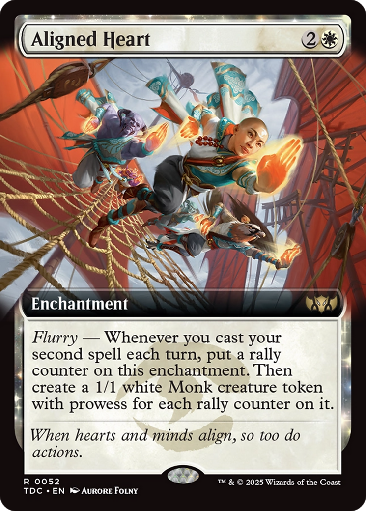 Aligned Heart (Extended Art) [Tarkir: Dragonstorm Commander] | Dragon's Lair Comics and Fantasy Houston TX