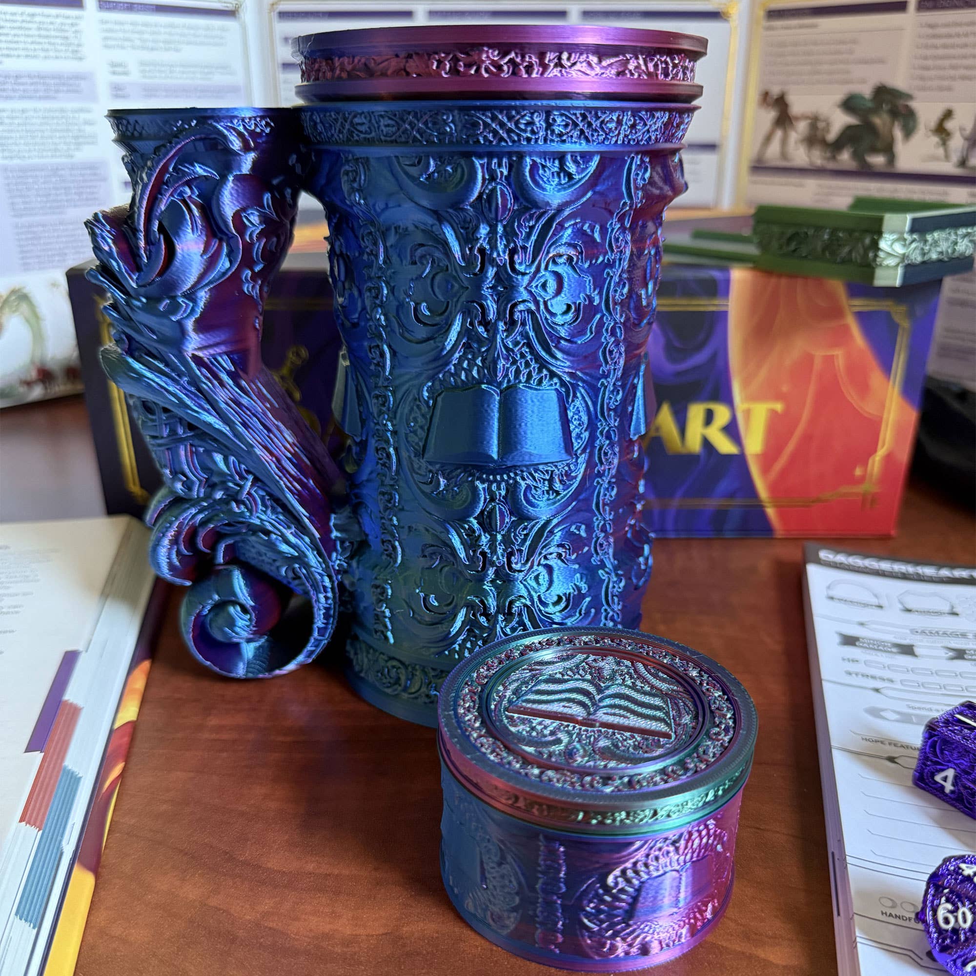 Wizard 12oz Dice Tower Tankard | TTRPG, D&D, Daggerheart | Dragon's Lair Comics and Fantasy Houston TX