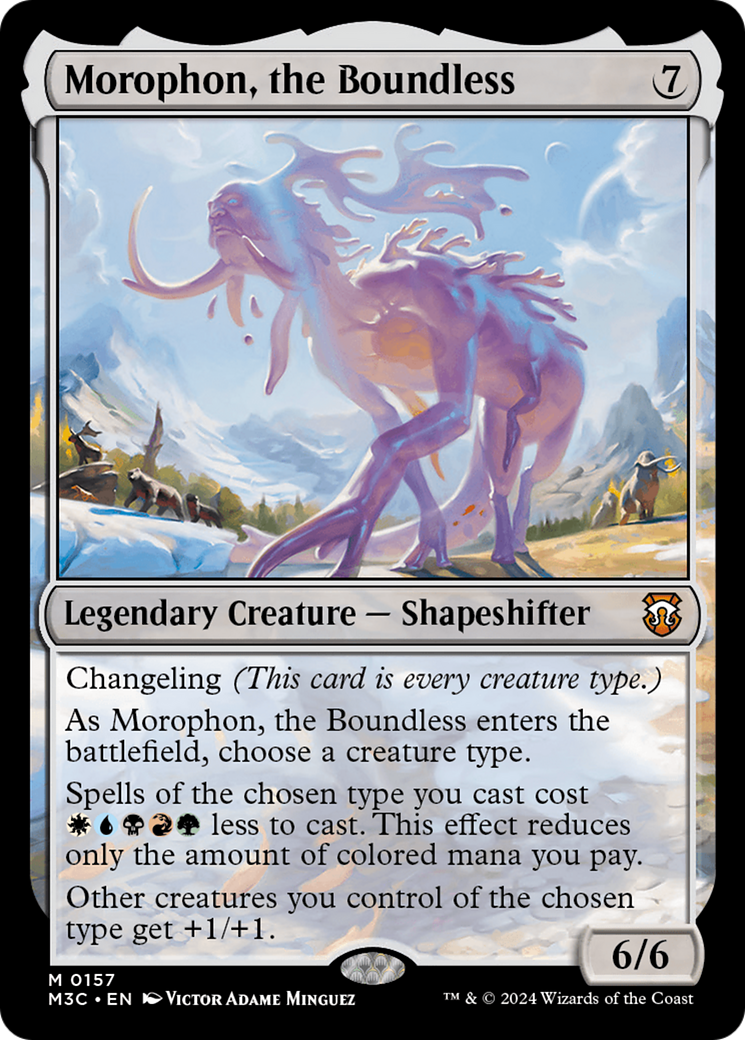 Morophon, the Boundless (Ripple Foil) [Modern Horizons 3 Commander] | Dragon's Lair Comics and Fantasy Houston TX