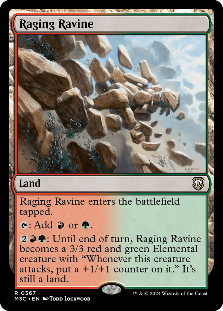Raging Ravine (Ripple Foil) [Modern Horizons 3 Commander] | Dragon's Lair Comics and Fantasy Houston TX