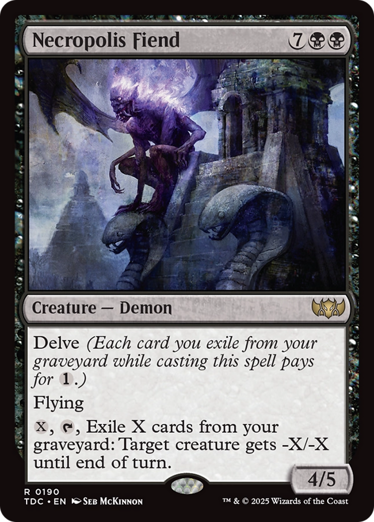 Necropolis Fiend [Tarkir: Dragonstorm Commander] | Dragon's Lair Comics and Fantasy Houston TX