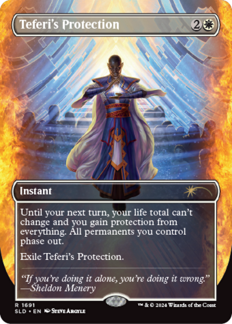 Teferi's Protection (1691) [Secret Lair: Sheldon's Spellbook] | Dragon's Lair Comics and Fantasy Houston TX