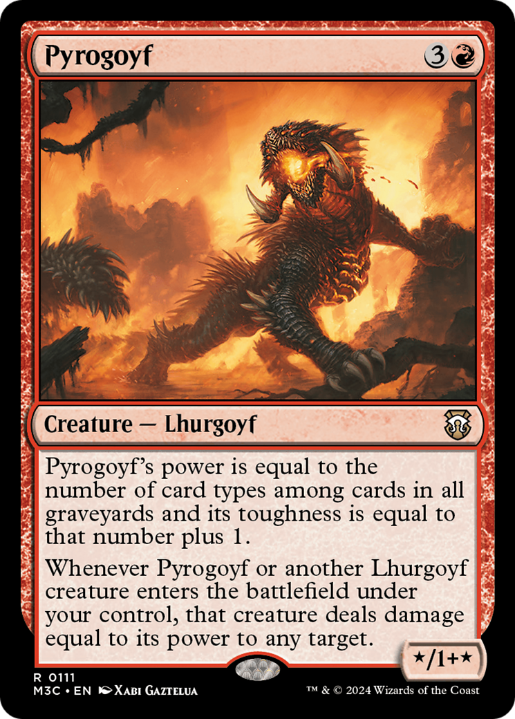 Pyrogoyf [Modern Horizons 3 Commander] | Dragon's Lair Comics and Fantasy Houston TX
