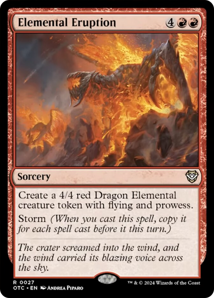 Elemental Eruption [Outlaws of Thunder Junction Commander] | Dragon's Lair Comics and Fantasy Houston TX