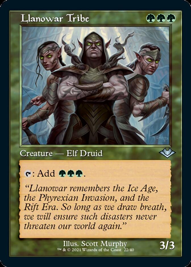 Llanowar Tribe (Retro) [Modern Horizons] | Dragon's Lair Comics and Fantasy Houston TX