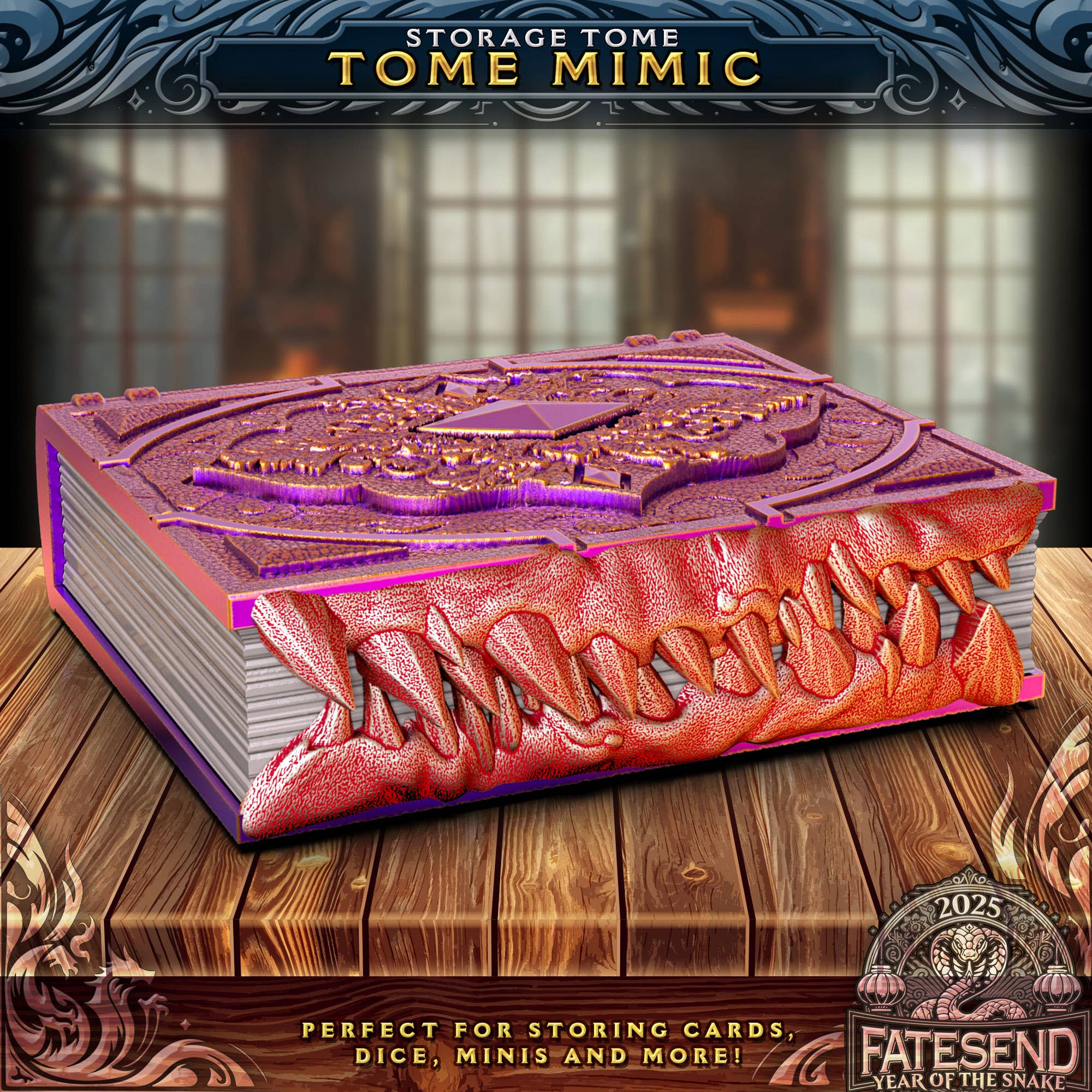 Mimic Storage Tome for TTRPG, MTG, Pokemon, D&D Gaming! | Dragon's Lair Comics and Fantasy Houston TX