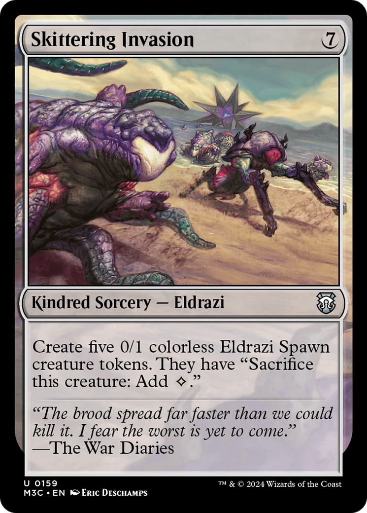 Skittering Invasion (Ripple Foil) [Modern Horizons 3 Commander] | Dragon's Lair Comics and Fantasy Houston TX