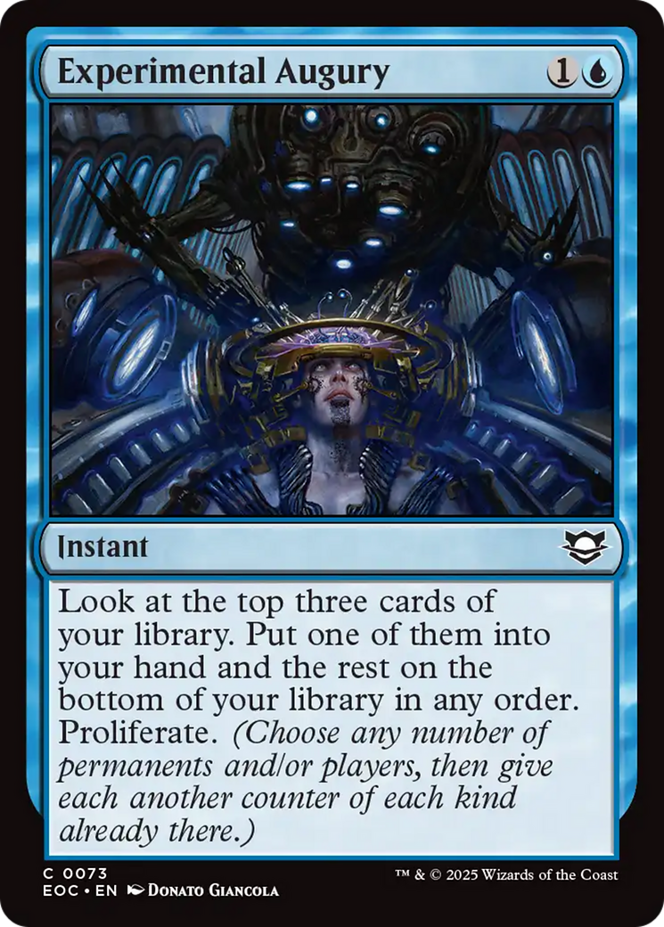 Experimental Augury [Edge of Eternities Commander] | Dragon's Lair Comics and Fantasy Houston TX