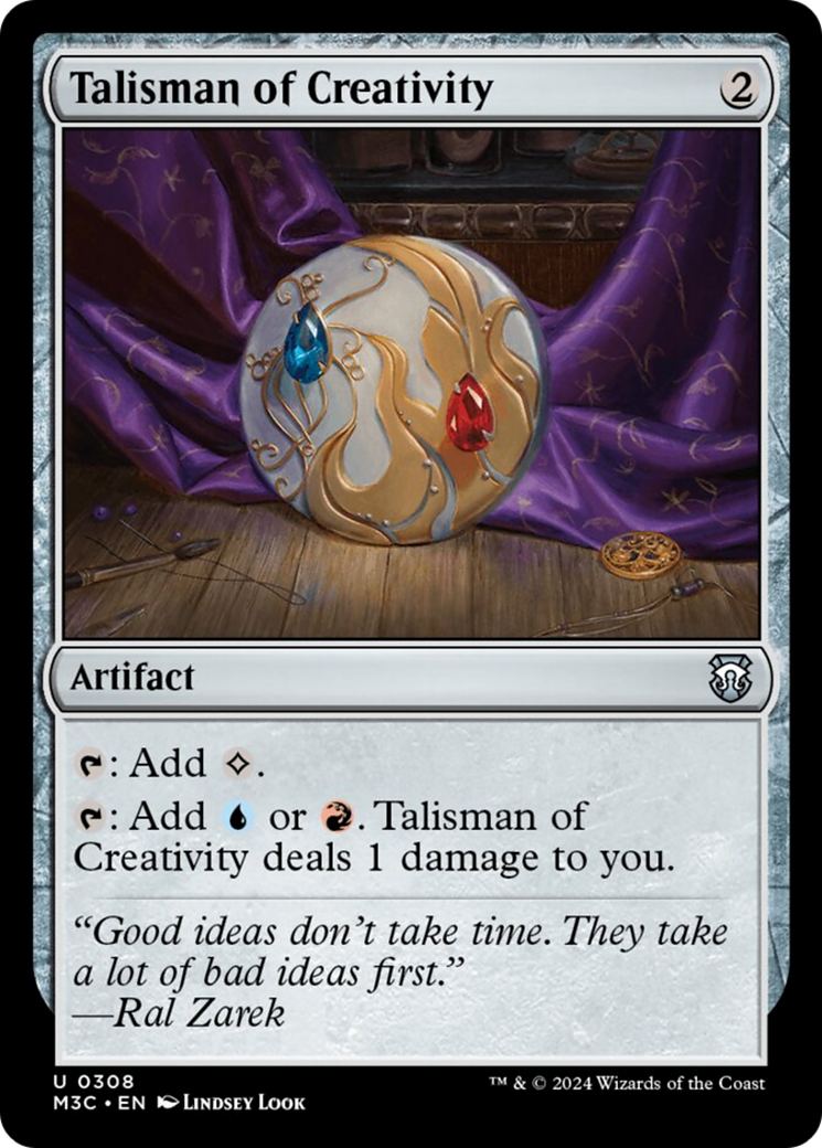Talisman of Creativity [Modern Horizons 3 Commander] | Dragon's Lair Comics and Fantasy Houston TX