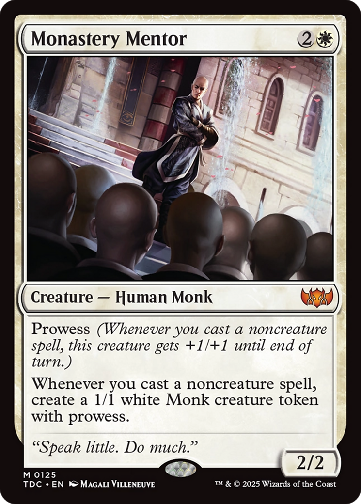 Monastery Mentor [Tarkir: Dragonstorm Commander] | Dragon's Lair Comics and Fantasy Houston TX