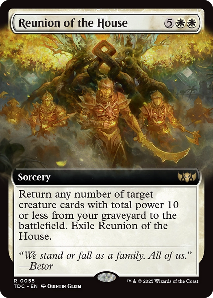 Reunion of the House (Extended Art) [Tarkir: Dragonstorm Commander] | Dragon's Lair Comics and Fantasy Houston TX
