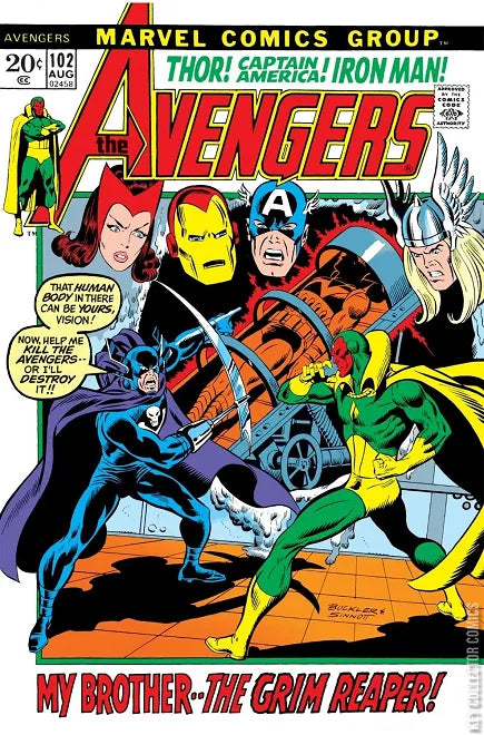 The Avengers #102 1972 | Dragon's Lair Comics and Fantasy Houston TX