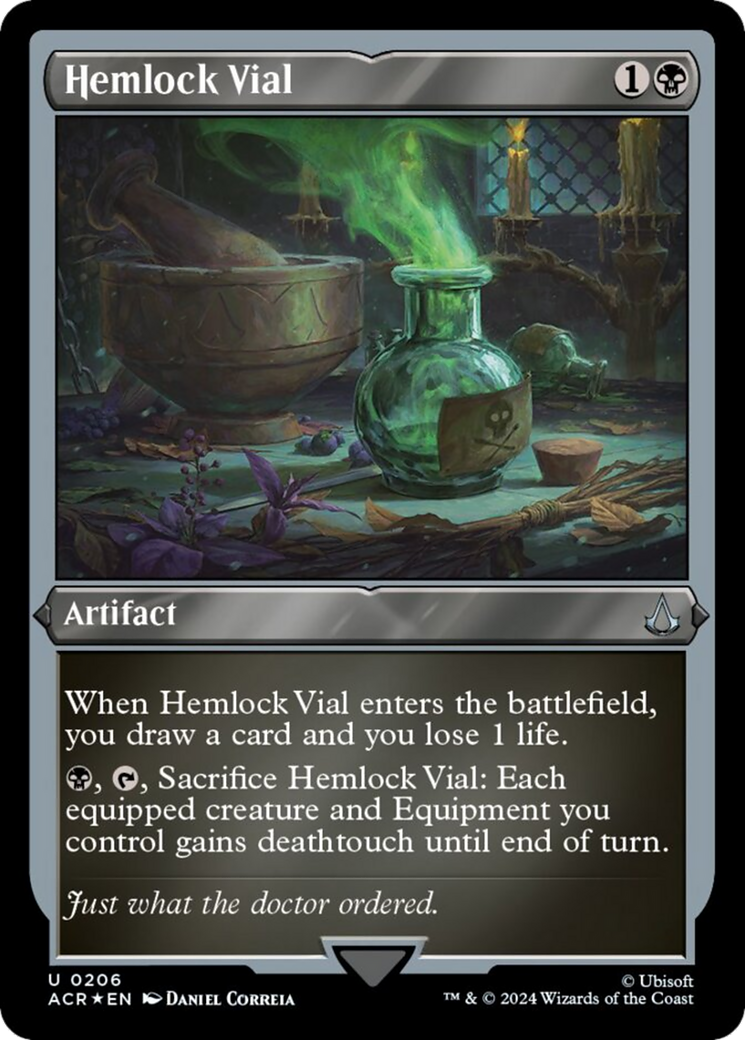 Hemlock Vial (Foil Etched) [Assassin's Creed] | Dragon's Lair Comics and Fantasy Houston TX