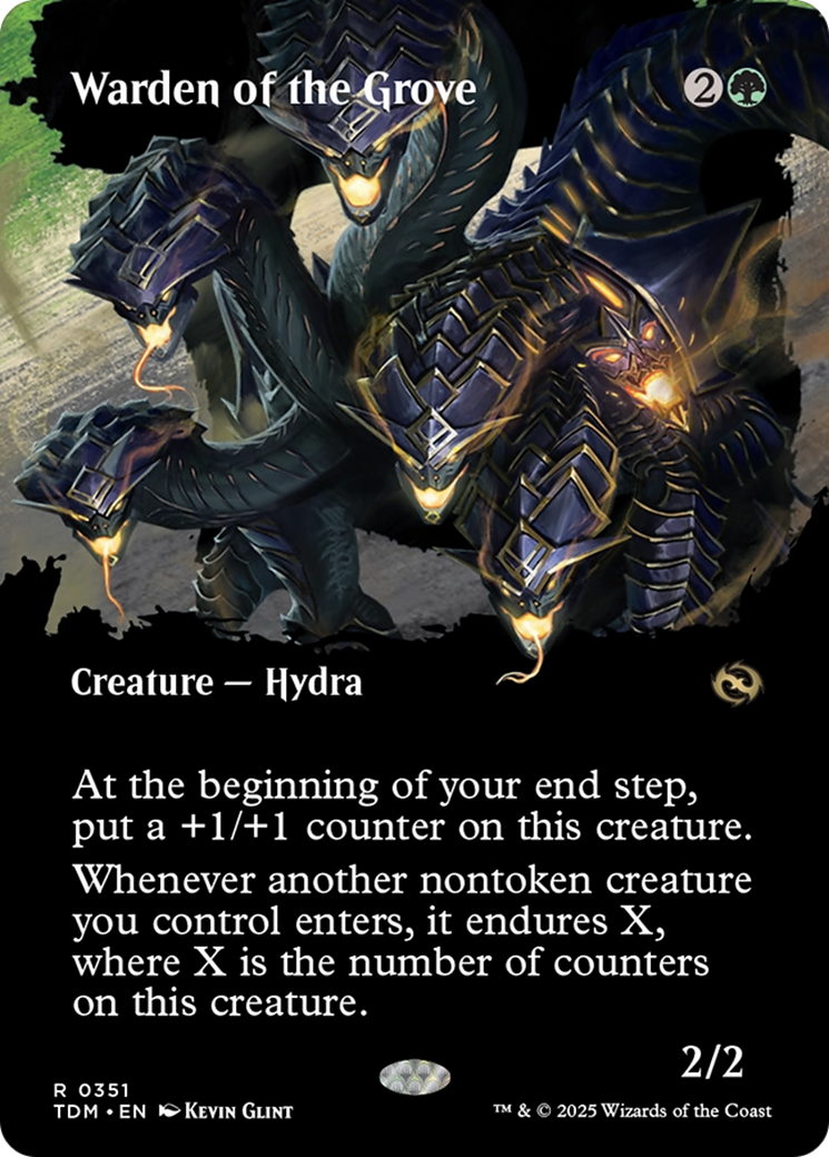 Warden of the Grove (Borderless) [Tarkir: Dragonstorm] | Dragon's Lair Comics and Fantasy Houston TX