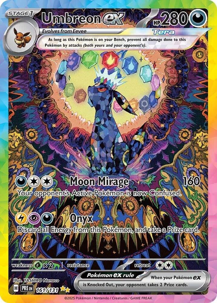 Umbreon ex (161/131) [Scarlet & Violet: Prismatic Evolutions] | Dragon's Lair Comics and Fantasy Houston TX