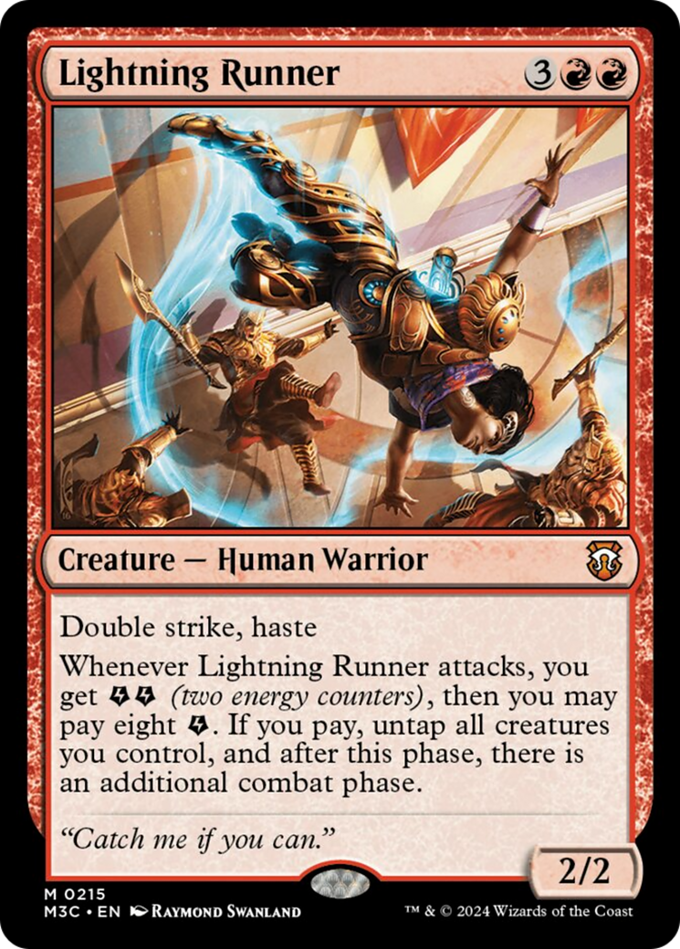 Lightning Runner (Ripple Foil) [Modern Horizons 3 Commander] | Dragon's Lair Comics and Fantasy Houston TX