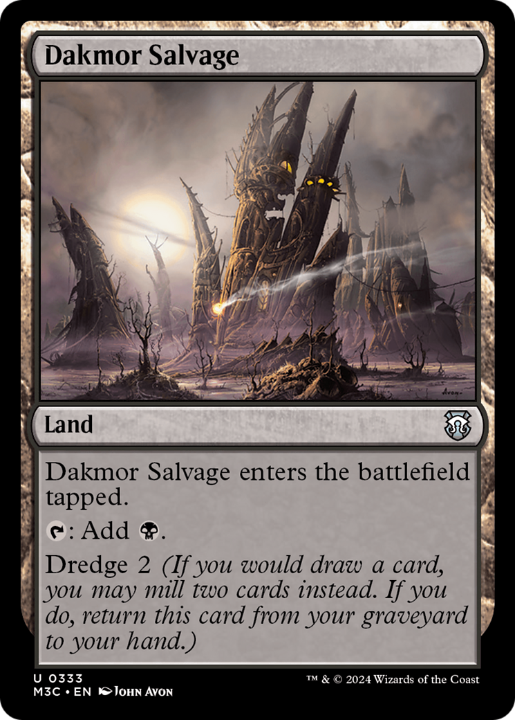 Dakmor Salvage (Ripple Foil) [Modern Horizons 3 Commander] | Dragon's Lair Comics and Fantasy Houston TX