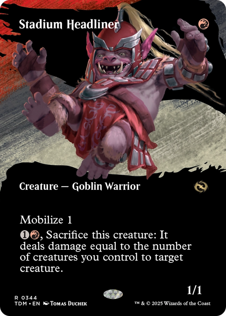 Stadium Headliner (Borderless) [Tarkir: Dragonstorm] | Dragon's Lair Comics and Fantasy Houston TX