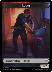 Rogue // The Monarch Double-Sided Token [Outlaws of Thunder Junction Commander Tokens] | Dragon's Lair Comics and Fantasy Houston TX