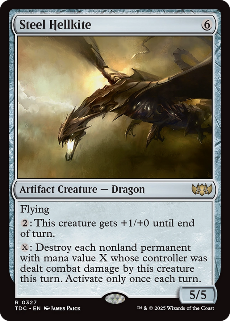 Steel Hellkite [Tarkir: Dragonstorm Commander] | Dragon's Lair Comics and Fantasy Houston TX