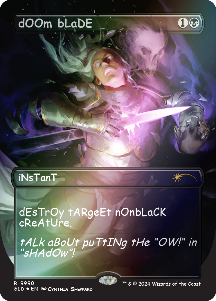 dOOm bLaDE (Rainbow Foil) [Secret Lair Drop Series] | Dragon's Lair Comics and Fantasy Houston TX