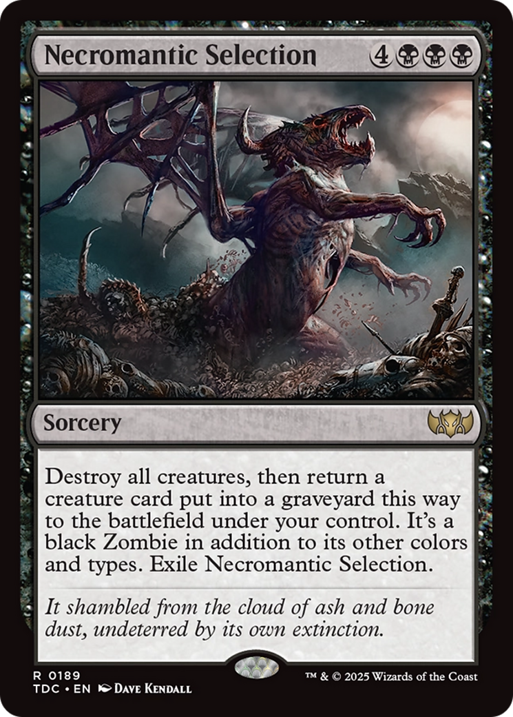 Necromantic Selection [Tarkir: Dragonstorm Commander] | Dragon's Lair Comics and Fantasy Houston TX
