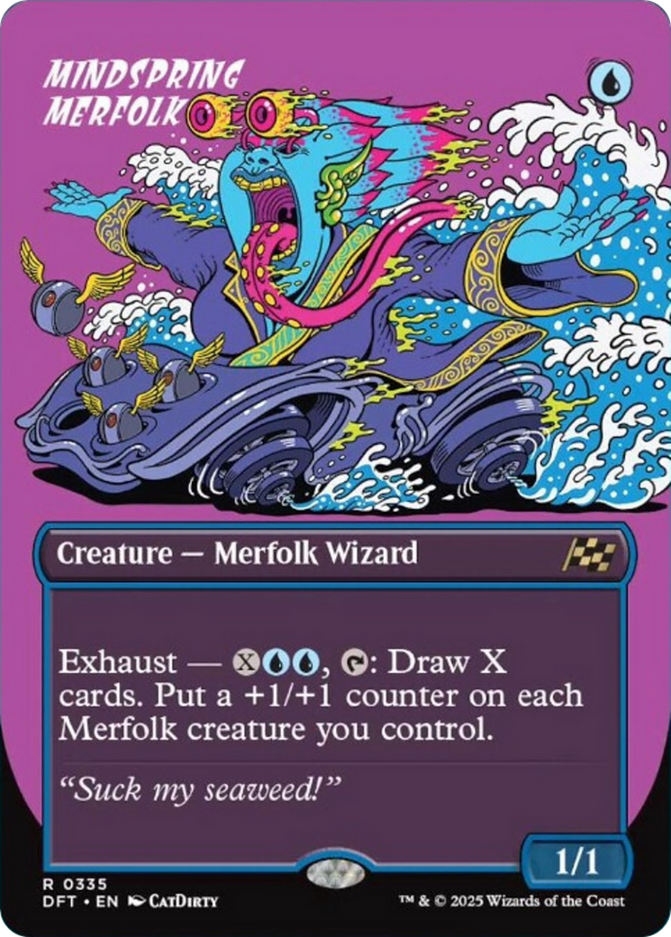 Mindspring Merfolk (Borderless) [Aetherdrift] | Dragon's Lair Comics and Fantasy Houston TX