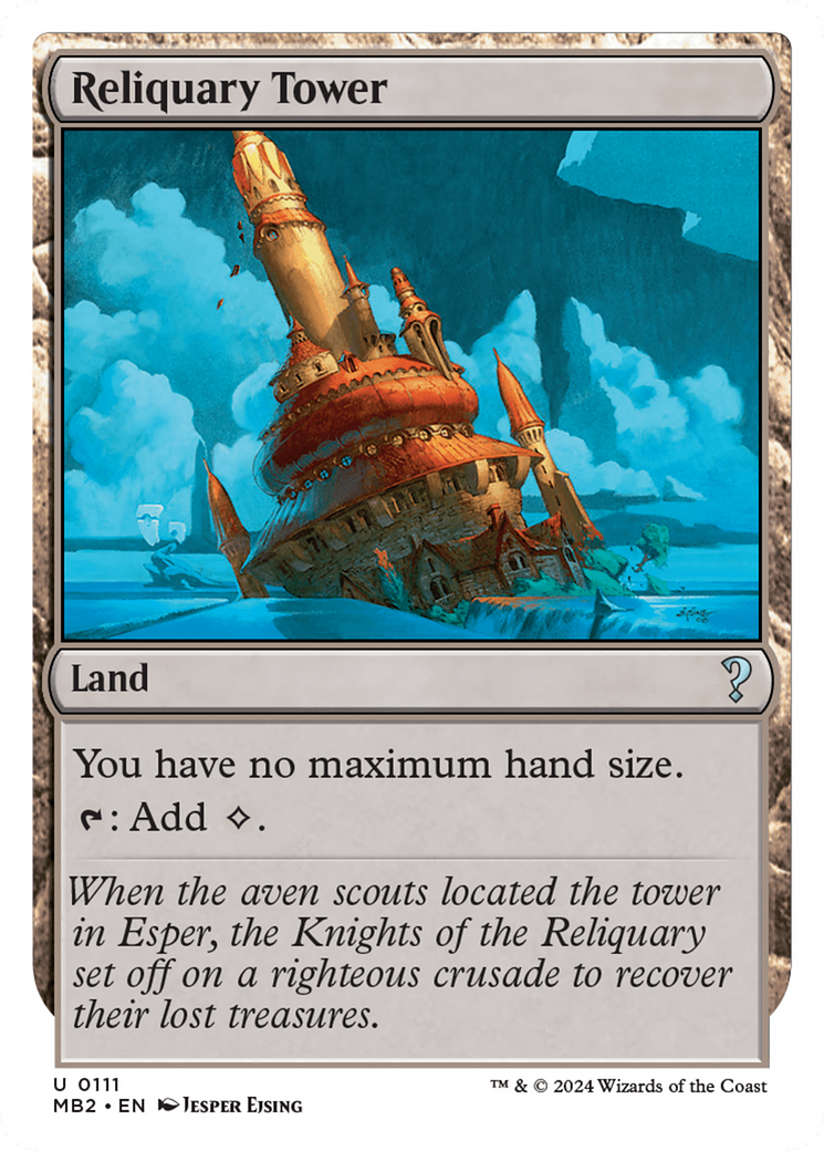 Reliquary Tower (White Border) [Mystery Booster 2] | Dragon's Lair Comics and Fantasy Houston TX
