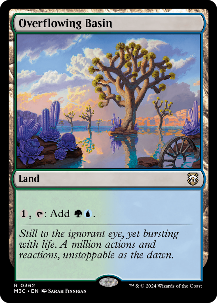 Overflowing Basin (Ripple Foil) [Modern Horizons 3 Commander] | Dragon's Lair Comics and Fantasy Houston TX