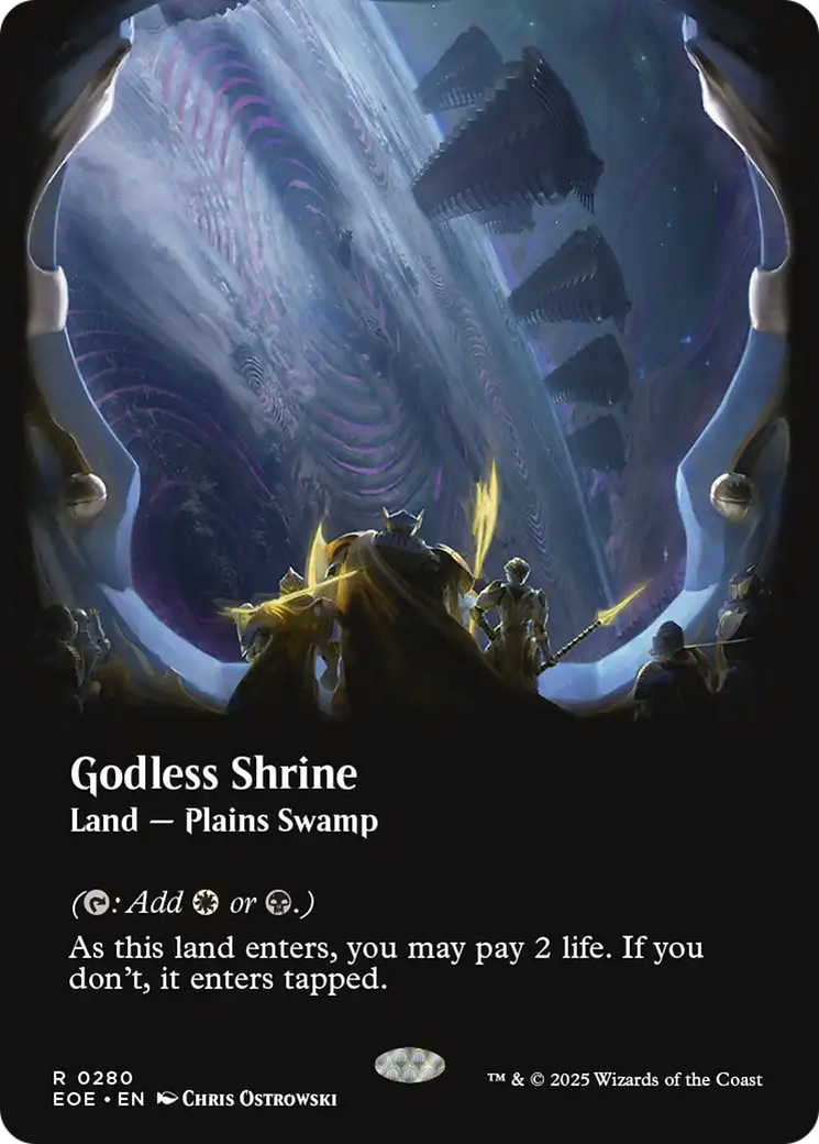 Godless Shrine (Borderless) [Edge of Eternities] | Dragon's Lair Comics and Fantasy Houston TX