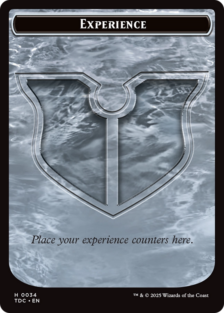 Experience // Treasure Double-Sided Token [Tarkir: Dragonstorm Commander Tokens] | Dragon's Lair Comics and Fantasy Houston TX